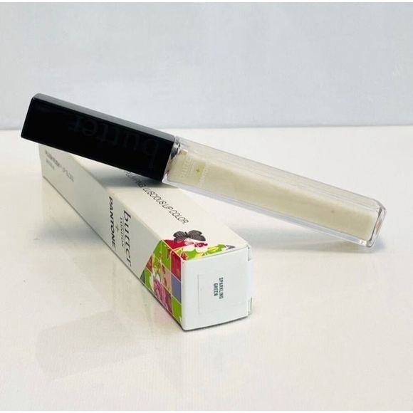 butter LONDON + Pantone Plush Rush Lip Gloss Sparkling Green NIB - Picture 4 of 5